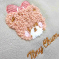 Japan Sanrio Mini Tote Bag - Hello Kitty's Bear / Fluffy Embroidery - 4