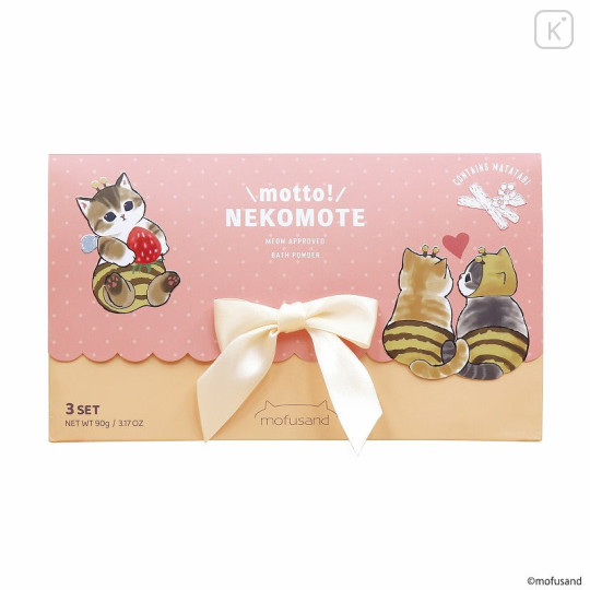 Japan Mofusand Motto! Nekomote Bath Powder Gift Set - Cat - 1