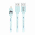 Japan Mofusand USB Type-A to Lightning Sync & Power Cable - Shark Cat / Same Nyan - 1