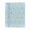 Japan Mofusand 5 Pockets A4 Clear File with Rubber Band - Cat / Light Blue - 2