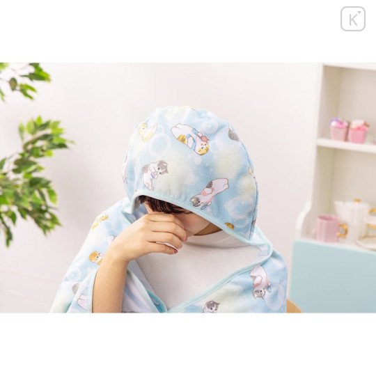 Japan Mofusand Cool Hooded Blanket - Chilling Cat / Cooling Nyan - 4