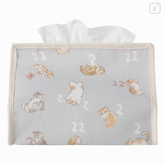 Japan Mofusand Tissue Case - Cat / Light Gray - 1