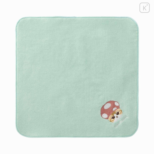 Japan Mofusand One Point Embroidery Hand Towel - Mushroom Cat / Kinoko Nyan - 1