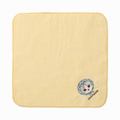 Japan Mofusand One Point Embroidery Hand Towel - Earmuffs Cat / Hokkamuri Nyan