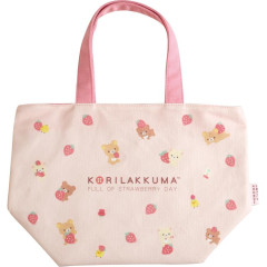 Japan San-X Insulated Tote Bag - Korilakkuma / Full of Strawberry Day