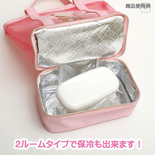 Japan San-X Mesh Insulated Tote Bag - Korilakkuma / Full of Strawberry Day - 4