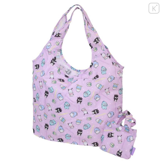 Japan Sanrio Eco Shopping Bag - Hapidanbui / Purple - 1