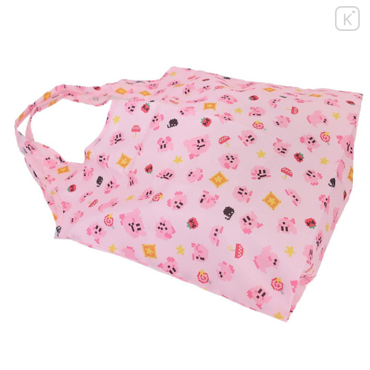 Japan Kirby × Makoto Ozu Eco Shopping Bag - Pixel Kirbry / Pink - 2