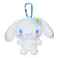 Japan Sanrio Eco Shopping Bag & Mascot Plush - Cinnamoroll / Flora Gingham - 2