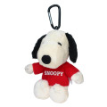 Japan Peauts Eco Shopping Bag & Mascot Plush - Snoopy / Red - 2