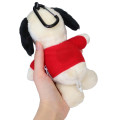 Japan Peauts Eco Shopping Bag & Mascot Plush - Snoopy / Red - 3