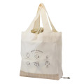 Japan Peanuts Eco Shopping Bag & Bottom Plate - Snoopy / Friends - 1