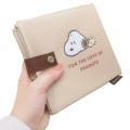 Japan Peanuts Eco Shopping Bag & Bottom Plate - Snoopy : Shopping Cappuccino - 4
