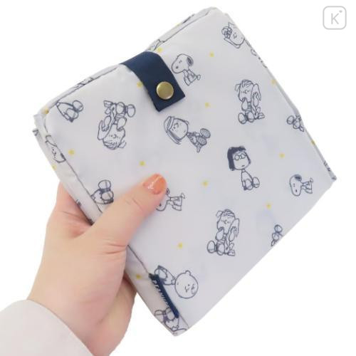 Japan Peanuts Eco Shopping Bag & Bottom Plate - Snoopy / Kids White - 4