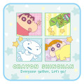 Japan Crayon Shin-chan Mini Towel Handkerchief - Let's Go - 1