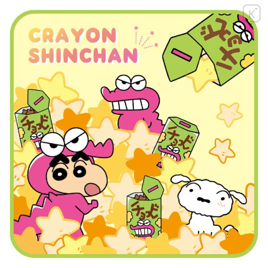 Japan Crayon Shin-chan Mini Towel Handkerchief - Chocobi - 1