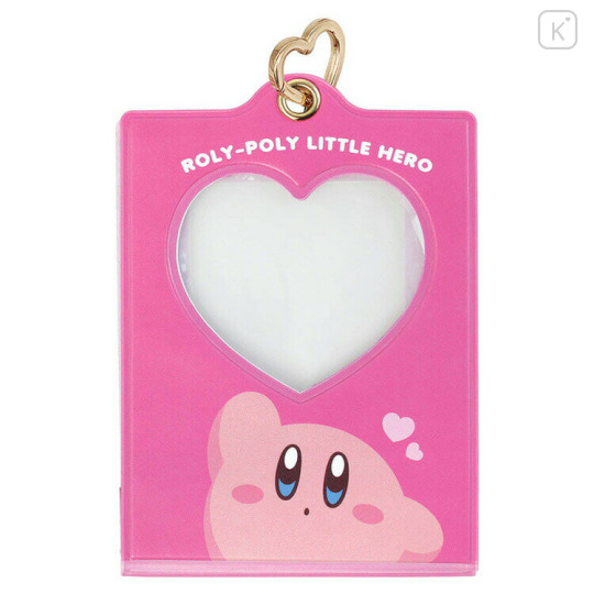 Japan Kirby Photo Holder Card Case Keychain Stand - Pink - 1
