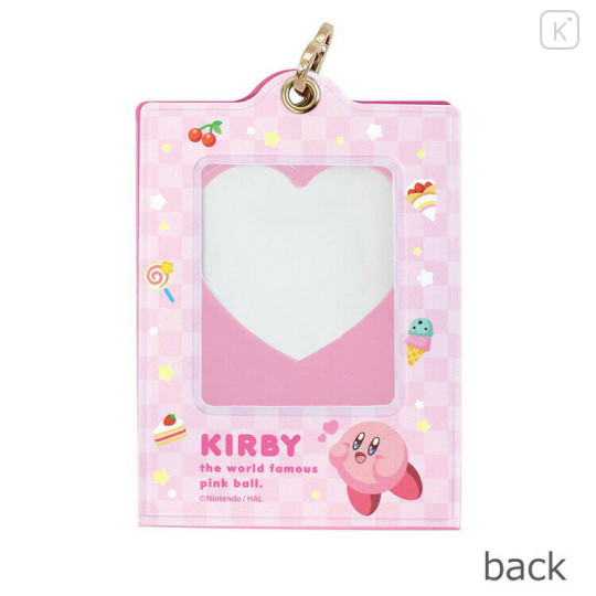 Japan Kirby Photo Holder Card Case Keychain Stand - Pink - 2