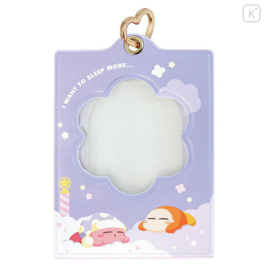 Japan Kirby Photo Holder Card Case Keychain Stand - Purple - 1