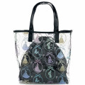 Japan Disney Summer Bag with Drawstring Bag - Princesses / Black - 1