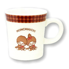 Japan Monchhichi Porcelain Mug - Gingham
