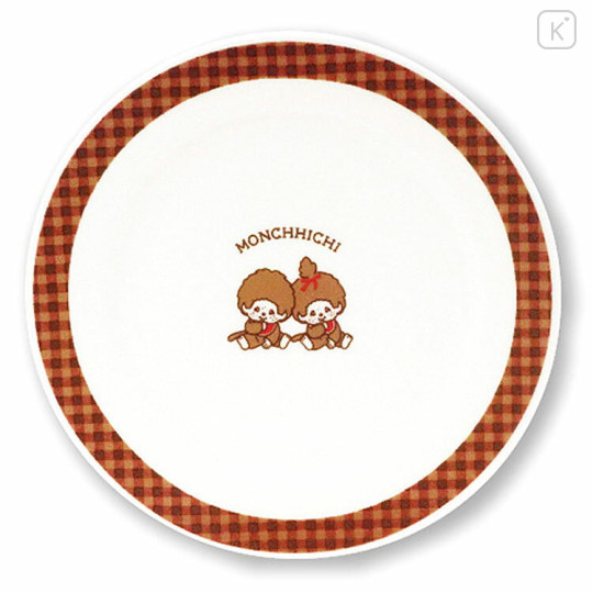 Japan Monchhichi Porcelain Plate - Gingham - 1