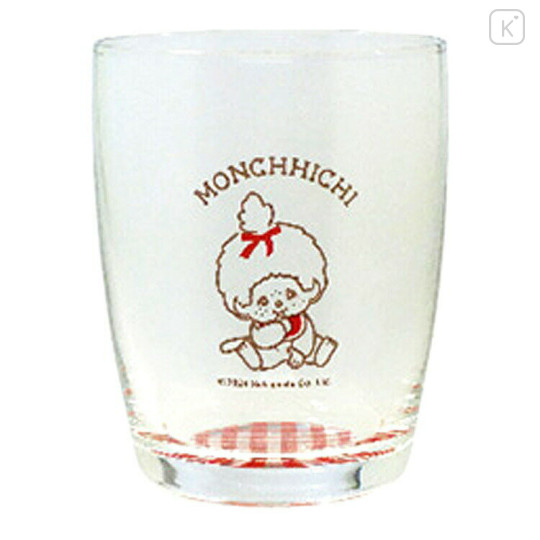 Japan Monchhichi Glass (S) - Gingham / Girl - 1