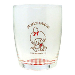 Japan Monchhichi Glass (S) - Gingham / Girl