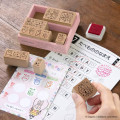 Japan Chiikawa Wooden Stamp Set - Reward Messages - 2