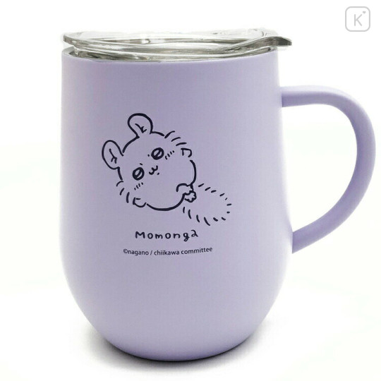 Japan Chiikawa Stainless Steel Mug with Lid - Momonga - 1