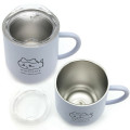 Japan Chiikawa Stainless Steel Mug with Lid - Hachiware - 2