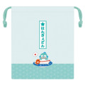 Japan Sanrio Drawstring Pouch - Hangyodon / Sushi - 1