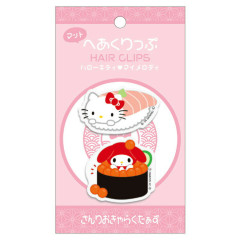 Japan Sanrio Hair Clip - Hello Kitty & My Melody / Sushi