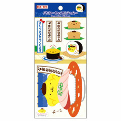 Japan Sanrio Decoration Vinyl Sticker - Pompompurin / Sushi