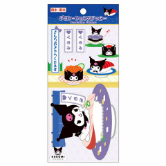 Japan Sanrio Decoration Vinyl Sticker - Kuromi / Sushi