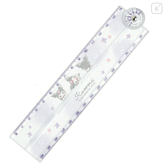 Japan Sanrio 30cm Folding Ruler - Kuromi - 1