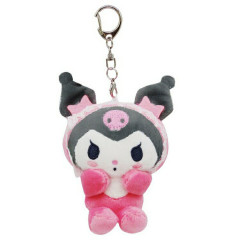 Japan Sanrio Mascot Holder - Kuromi / Baby Pink