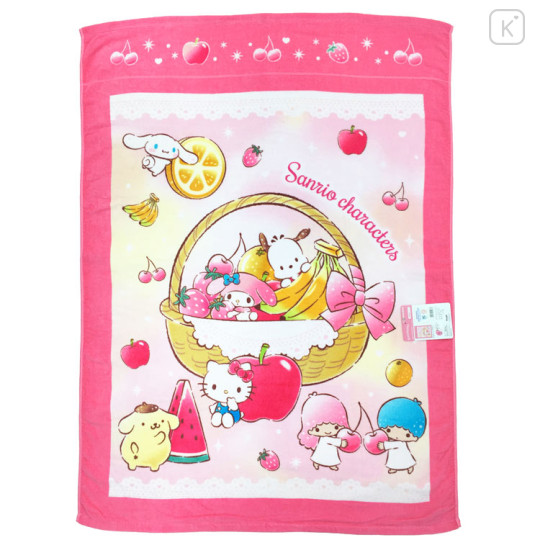 Japan Sanrio Nap Blanket - Characters / Fruits Basket - 1