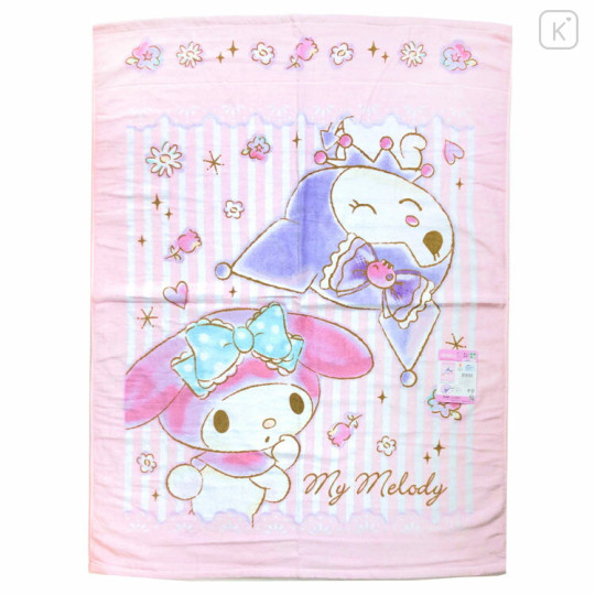 Japan Sanrio Nap Blanket - My Melody & Kuromi : Pink - 1