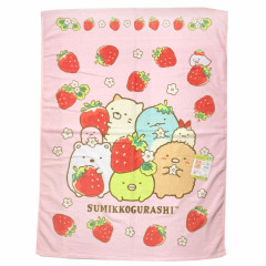 Japan San-X Nap Blanket - Sumikko Gurashi / Strawberry