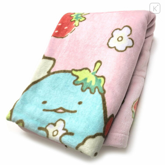 Japan San-X Nap Blanket - Sumikko Gurashi / Strawberry - 2