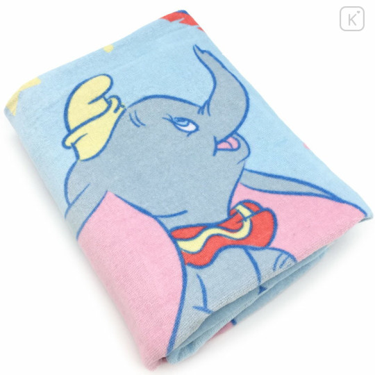 Japan Disney Nap Blanket - Dumbo / Blue - 2