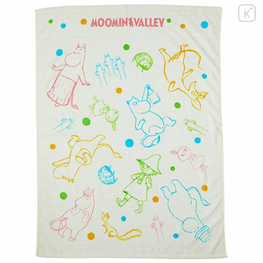 Japan Moomin Nap Blanket - Characters - 1