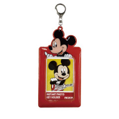 Japan Disney Photo Holder Card Case Keychain - Mickey Mouse