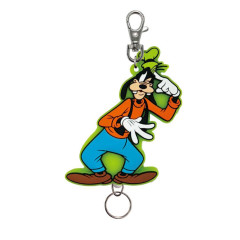 Japan Disney Rubber Reel Key Chain - Goofy