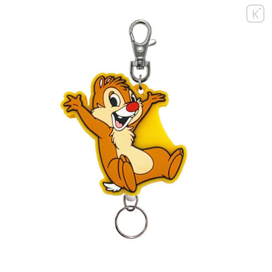 Japan Disney Rubber Reel Key Chain - Dale - 1