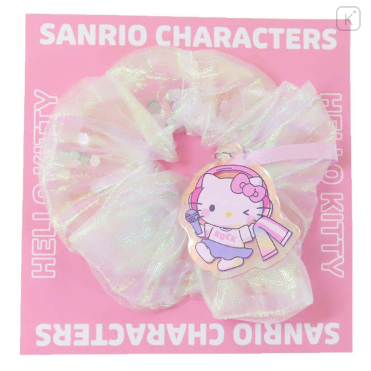 Japan Sanrio Hair Scrunchie & Acrylic Mascot - Hello Kitty / Auroras Band - 1