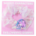 Japan Sanrio Hair Scrunchie & Acrylic Mascot - My Melody / Auroras Band - 1