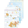 Japan San-X A6 Notepad - Rilakkuma / Ocean Relax Mood B - 1