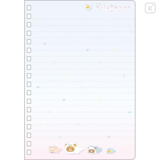 Japan San-X B6SP Notebook - Rilakkuma / Ocean Relax Mood A - 2